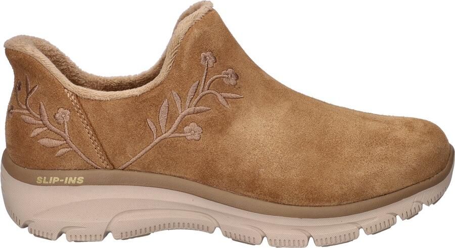 Skechers Hands Free Slip-Ins Easy Going Floral dames instapschoen Cognac