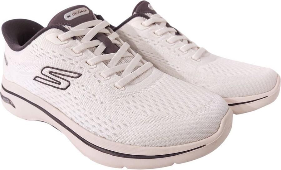 Skechers Hands-Free Slip-Ins Go Walk Arch Fit 2.0 Kathy 125342 WPR White Purple Machine Washable