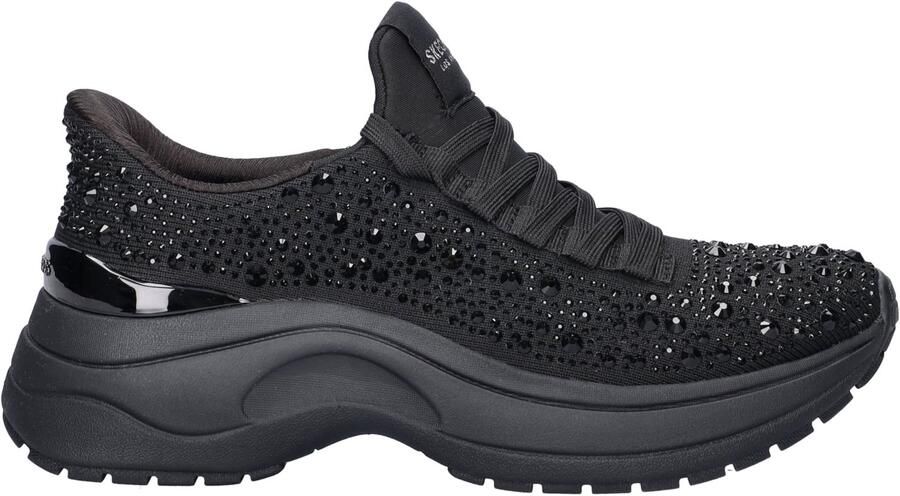 Skechers Hands Free Slip-ins: Hazel 2 Lumetta dames lage sneakers Zwart