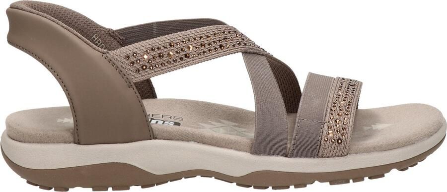 Skechers Sandalen REGGAE SLIM-SUMMER SPARKLE sandalet instapper met slip-ins functie