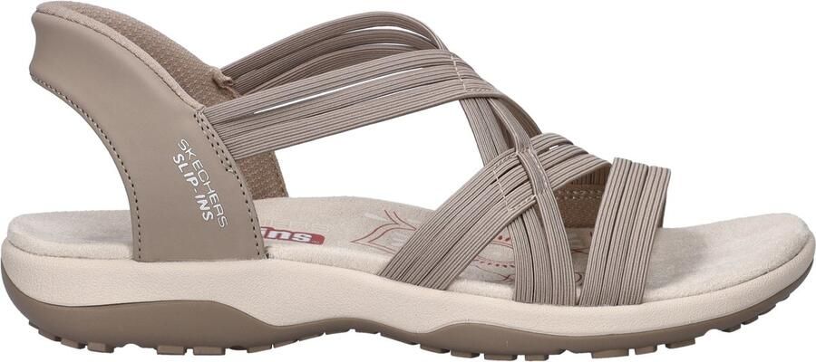 Skechers Hands Free Slip-Ins Reggae Slim dames sandaal Taupe