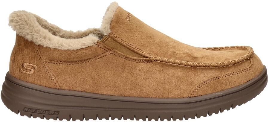 Skechers Hands Free Slip-ins Relaxed Fit Murette Scofield heren pantoffels Cognac