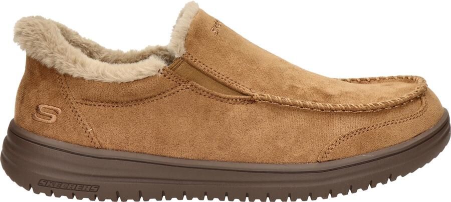 Skechers Hands Free Slip-ins Relaxed Fit Murette Scofield heren pantoffels Cognac