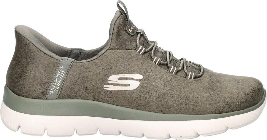 Skechers Hands Free Slip-Ins Summits dames instapschoen Kaki