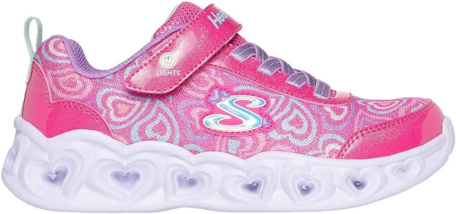 Skechers HEART LIGHTS BOOGIE LOVE Meisjes Sneakers Roze - Foto 2