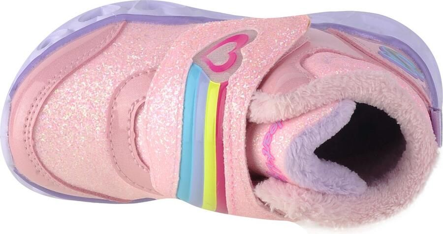 Skechers Heart Lights Brilliant Rainbow 302669N-PKLV voor meisje Roze Laarzen Sneeuw laarzen - Foto 3