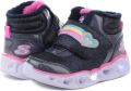 Skechers HEART LIGHTS BRILLIANT RAINBOW Kinder Sneakers Zwart 302669N-NVPK - Zwart