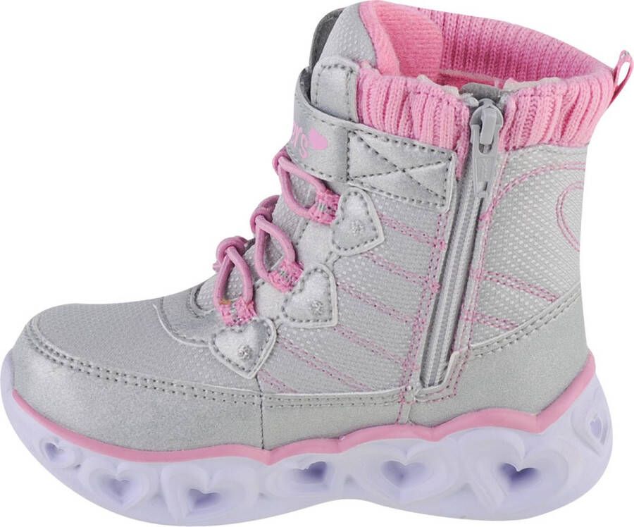 Skechers Heart Lights Heart Chaser 20287N-GYPK voor meisje Grijs Laarzen Sneeuw laarzen