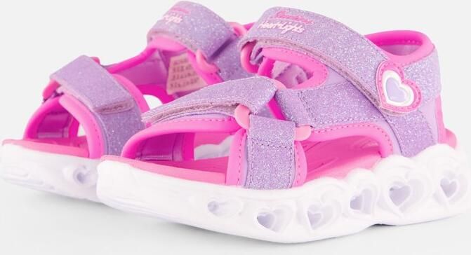 Skechers Heart Lights Sandalen roze Textiel
