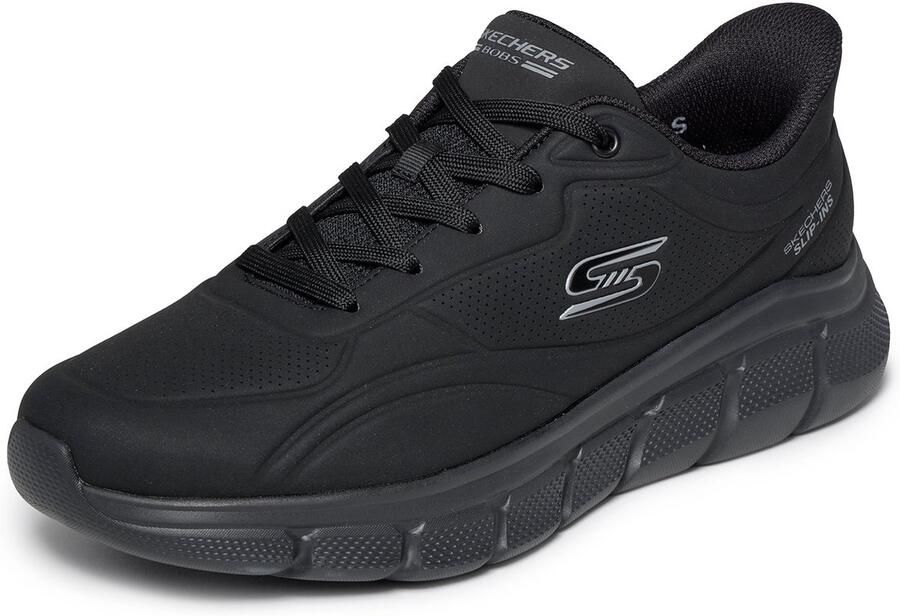 Skechers Heren BOBS B Flex Smooth Edge Sneakers Veterschoenen Zwart