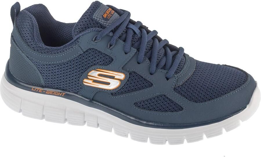 Skechers Heren Burns Agoura Sneakers Navy Orange