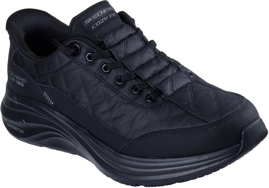 Skechers Heren Cozy Fit Slip-ins Sneakers Contour Foam 232619 BBK Black