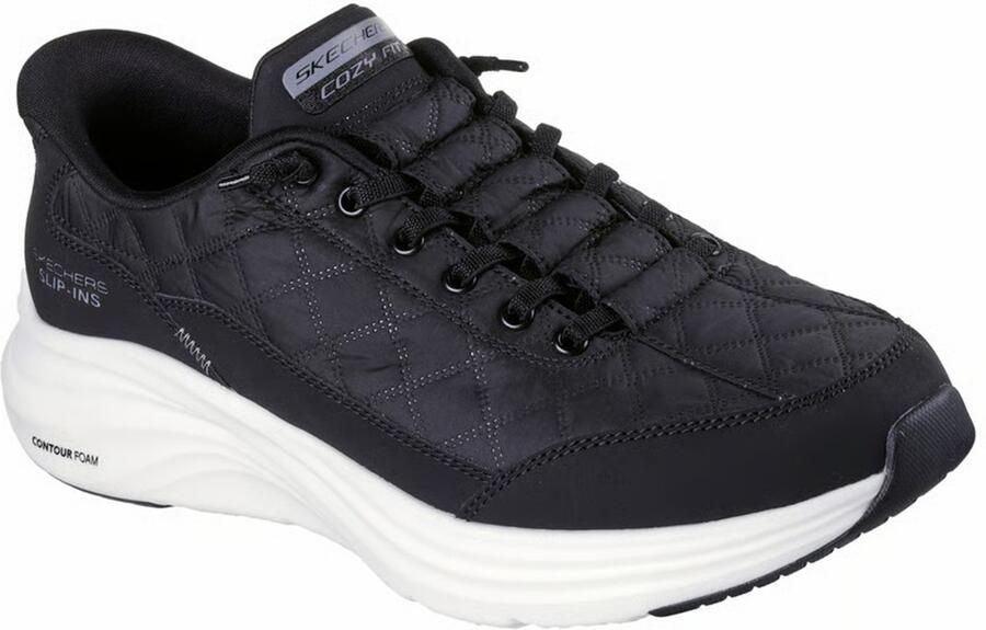 Skechers Heren Cozy Fit Slip-ins Sneakers Contour Foam 232619 BKW