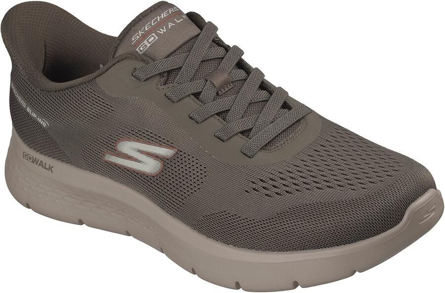 Skechers Heren Go Walk Flex Master Slip-On Sneaker 216924 DKTP bruin