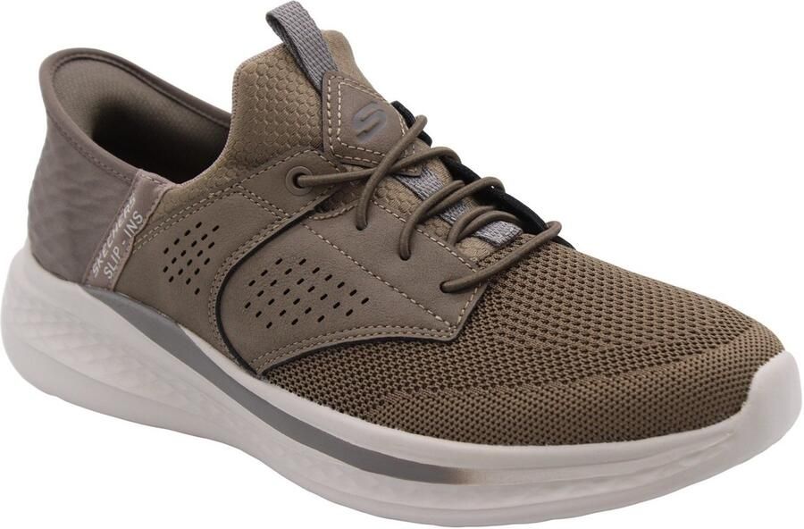 Skechers Slade Caster Slip-Ins Relaxed Fit Sneakers Heren Groen