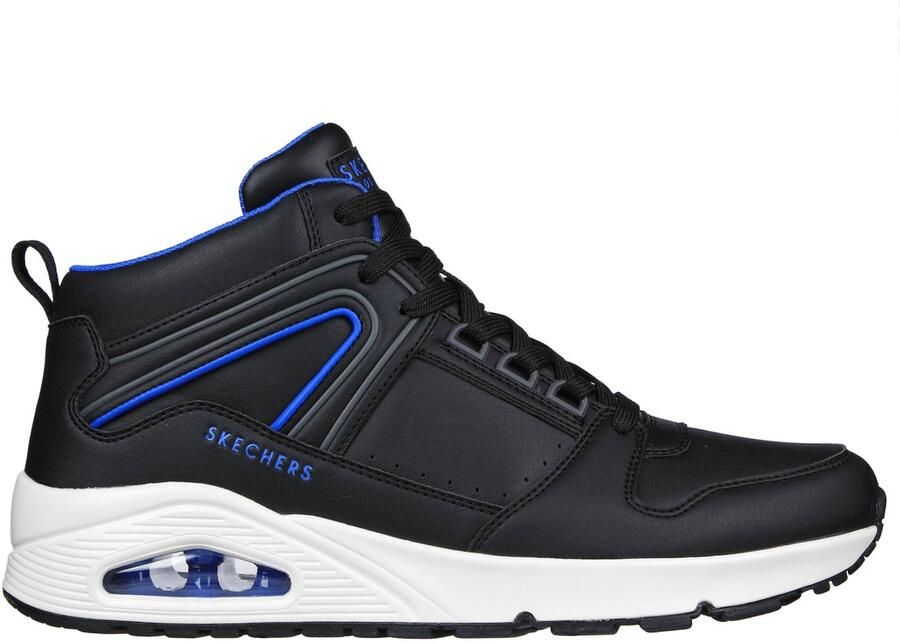 Skechers heren sneakers Uno Keep Close zwart wit blauw - Foto 1