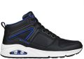 Skechers heren sneakers Uno Keep Close zwart wit blauw - Veelkleurig