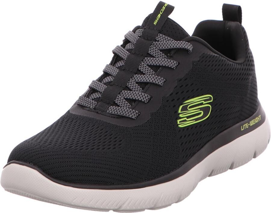 Skechers Heren Summits Eckler Slip-ins Sneakers 232963 BKLM Black Lime - Foto 2