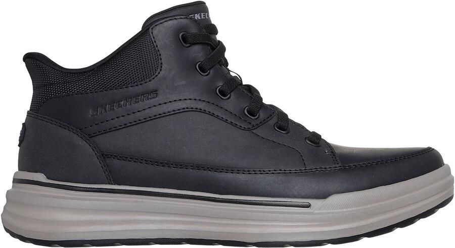 Skechers Heren Sterling Rogan Slip On Schoenen Leer Zwart