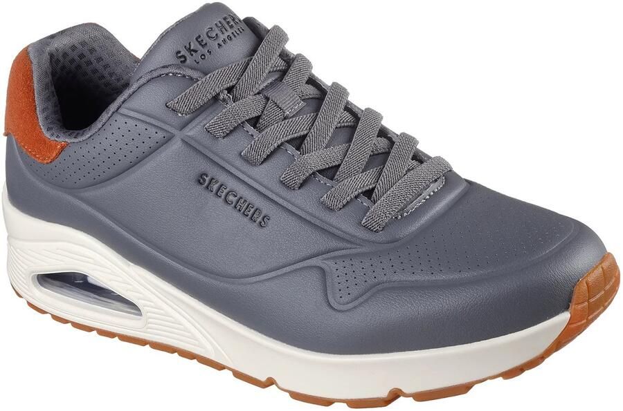 Skechers Heren Street UNO Tailored Air Sneakers 183007 Grijs