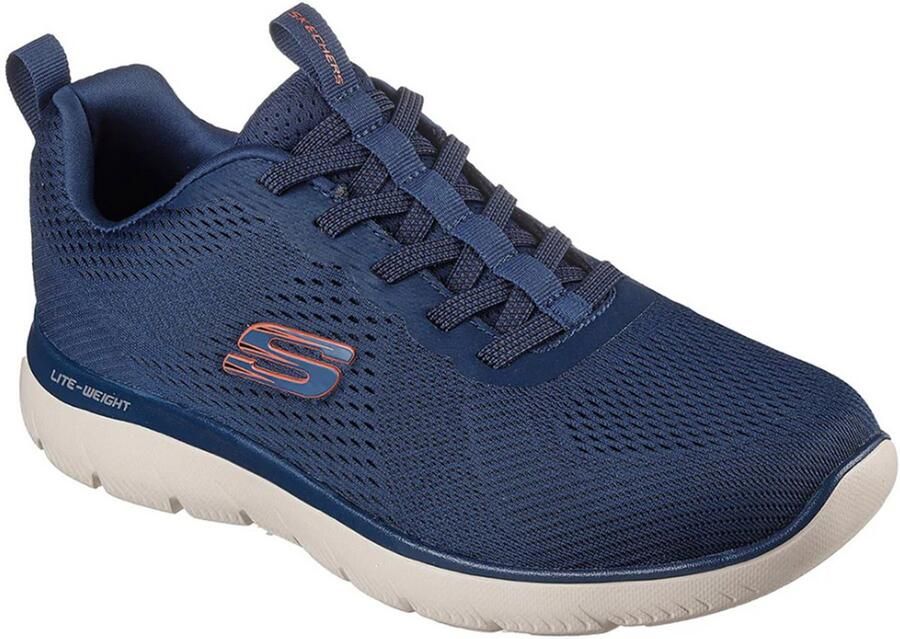 Skechers Heren Summits Eckler Slip-ins Sneakers 232963 NVOR Navy Orange