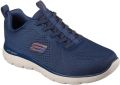 Skechers Heren Summits Eckler Slip-ins Sneakers 232963 NVOR Navy Orange - Blauw