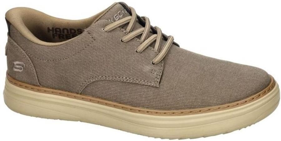 Skechers -Heren taupe donker mocassins