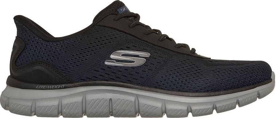 Skechers Heren Track Revno Slip Ins Sneakers Navy Black
