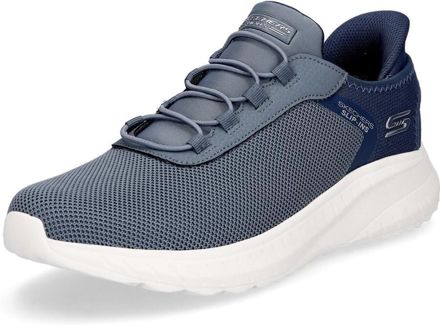 Skechers herentrainers Bobs Squad Chaos Tough Walk blauw