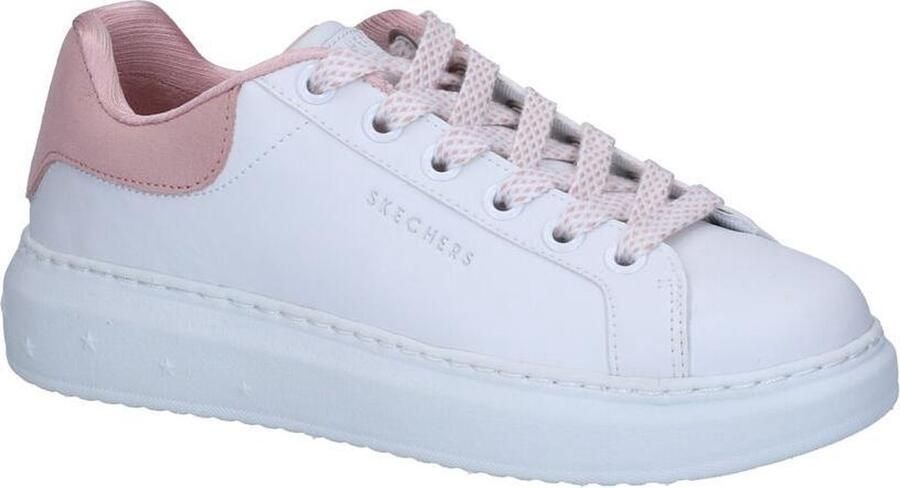 Skechers High Street Dotted Line Dames Sneakers Wit