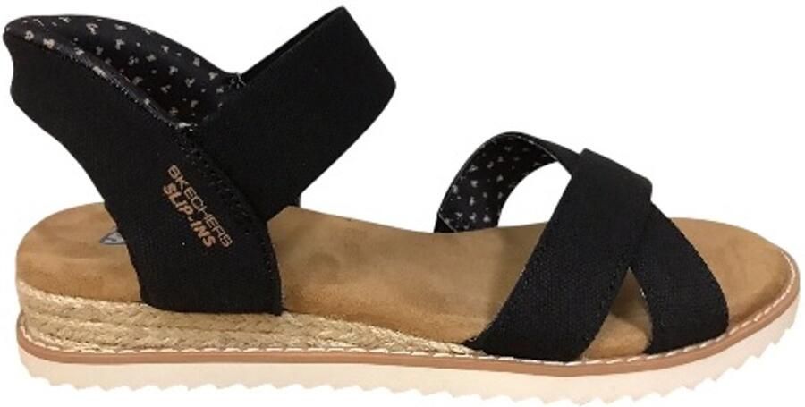 Skechers Slip-Ins Bobs Desert Kiss Golden Lily Damessandaal Zwart