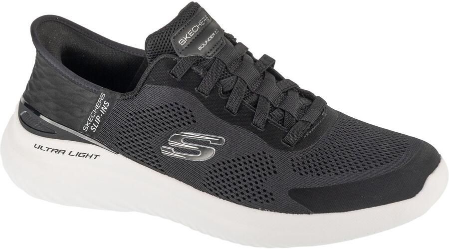 Skechers Instapper Hands-Free Slip-Ins Bounder 2.0 Emerged 232459 BKW Zwart Machine Washable