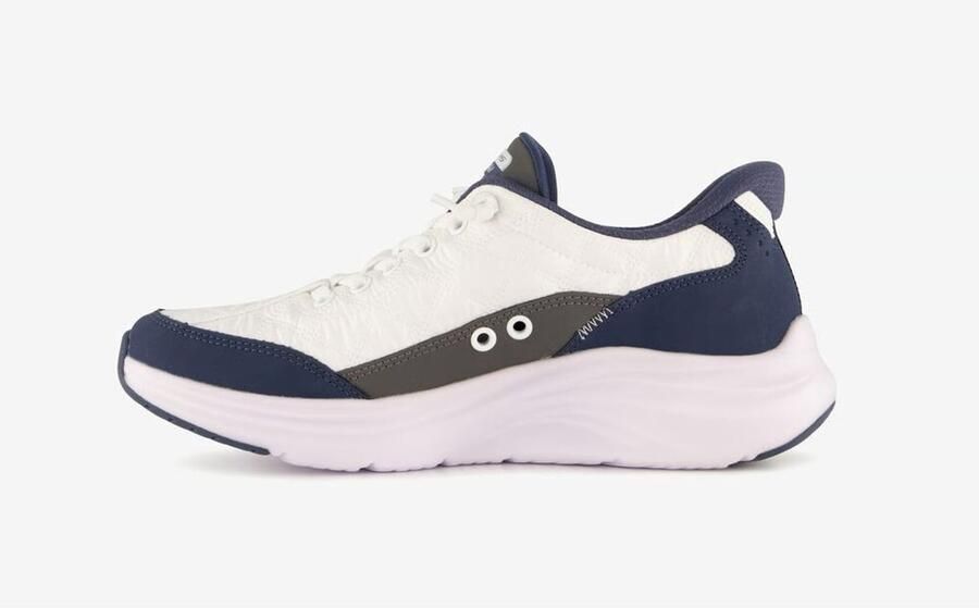 Skechers Instapper Hands-Free Slip-Ins Contour Foam 150404 WNV White Navy