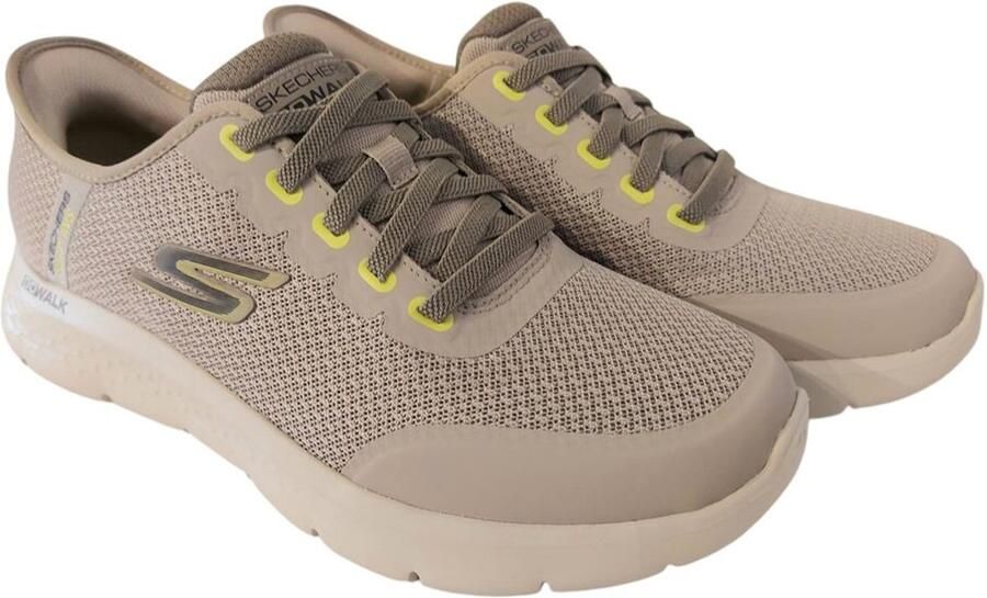 Skechers Instapper Hands-Free Slip-Ins Go Walk Flex 216324 TPE Taupe Grijs Machine Washable