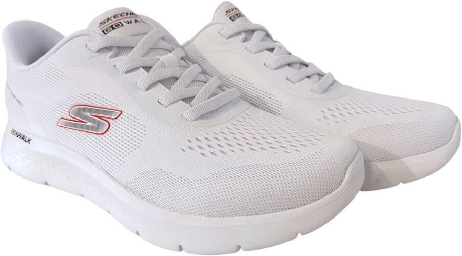 Skechers Instapper Hands-Free Slip-Ins Go Walk Flex Master 216924 WRD White Red