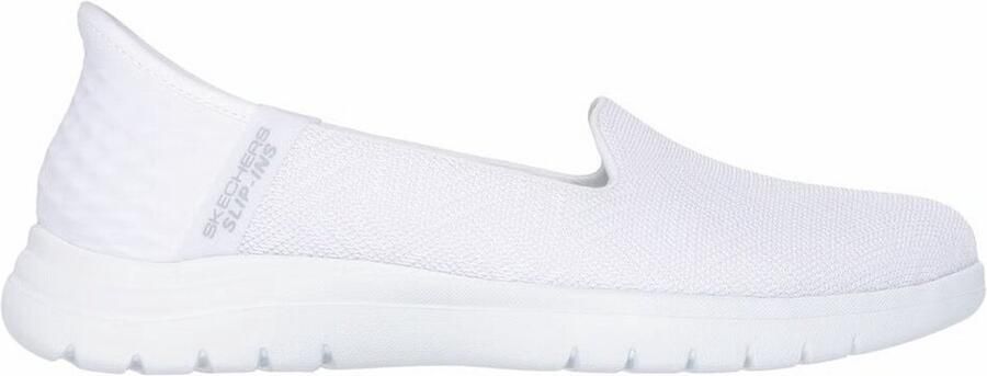 Skechers Instapper Hands-Free Slip-Ins On The Go Flex Clover 138182 WHT White Machine Washable