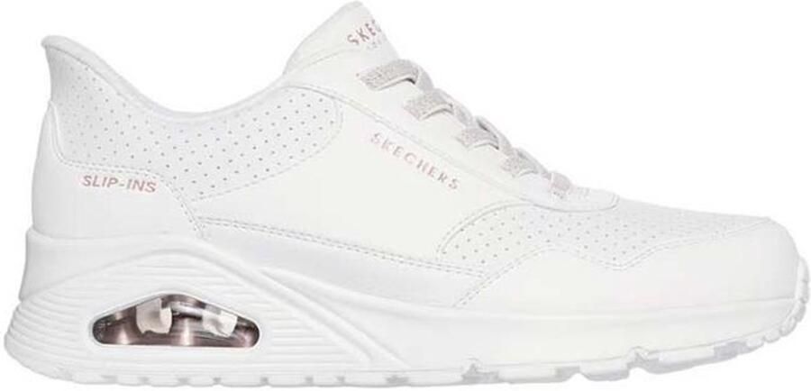 Skechers Instapper Hands-Free Slip-Ins Uno Banksia Luxe 177118 WHT White - Foto 4