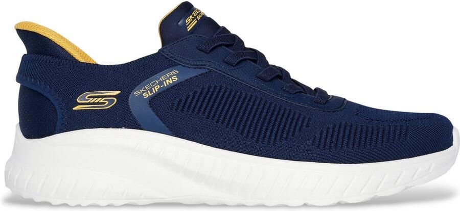 Skechers Slip-on sneakers BOBS SQUAD CHAOS-SOLID STEP instapschoen slippers sneaker om in te stappen