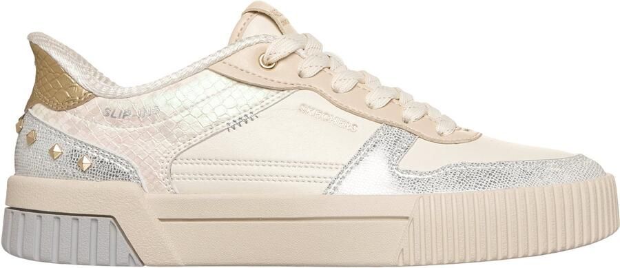 SKECHERS Sneakers laag 'JADE' zilver offwhite natuurwit