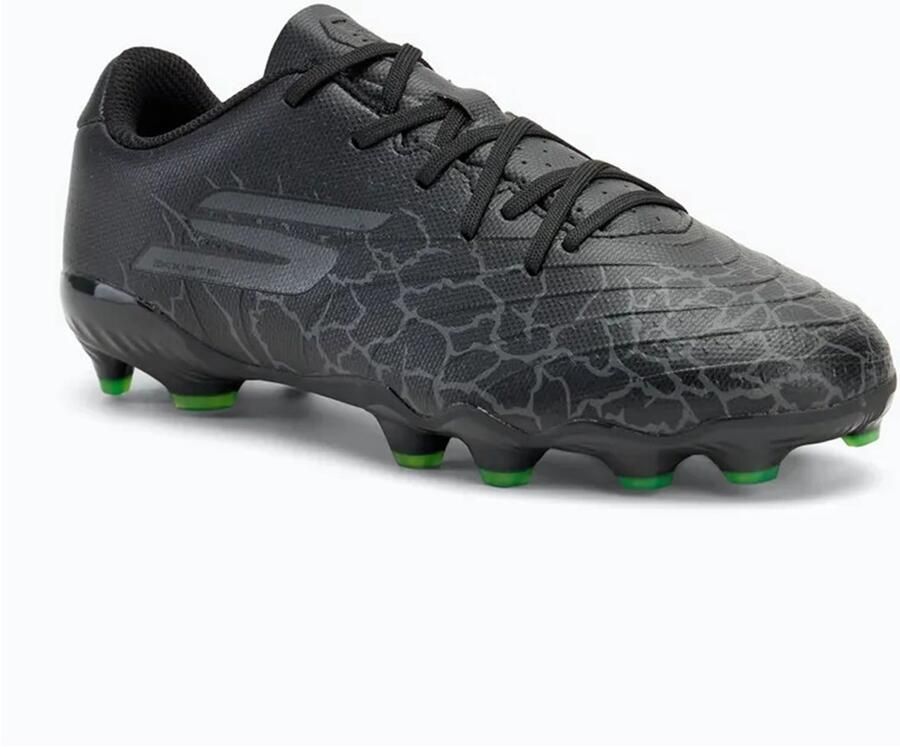 Skechers Junior Voetbalschoenen voor Kinderen Zwart Zilver 252062L-BKSL