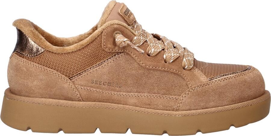 Skechers Hands Free Slip-Ins Keepsakes Cozy Street Hiker EZ dames sneaker Cognac
