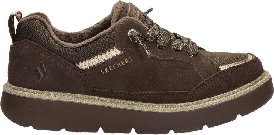 Skechers Keepsakes Cozy Street Hiker EZ dames sneaker Bruin
