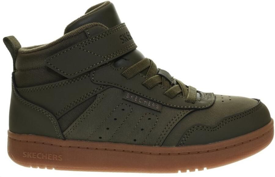 Skechers Quick Street City HI hoge jongens sneakers groen