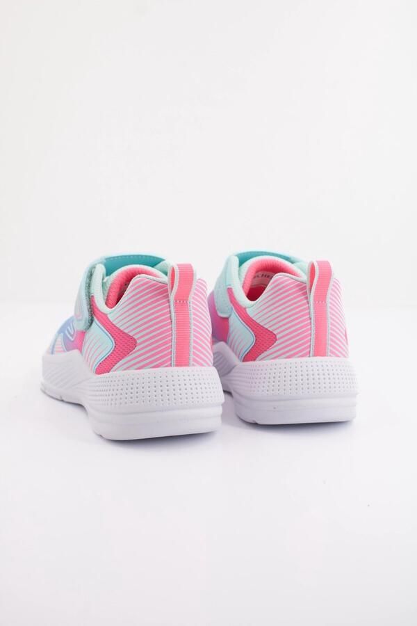 Skechers Kids Microspec Advance-Oasis Point Unisex 303657L AQMT Aqua Multi