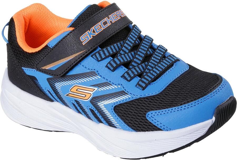 Skechers Kinder Microspec Tread Sneakers 404115L BBOR Zwart blauw oranje