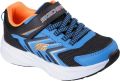 Skechers Kinder Microspec Tread Sneakers 404115L BBOR Zwart blauw oranje - Zwart
