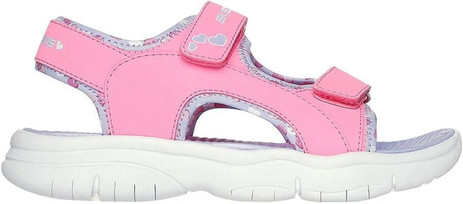 Skechers Kinder Sandalen Flex Splash Heart Galore Roze