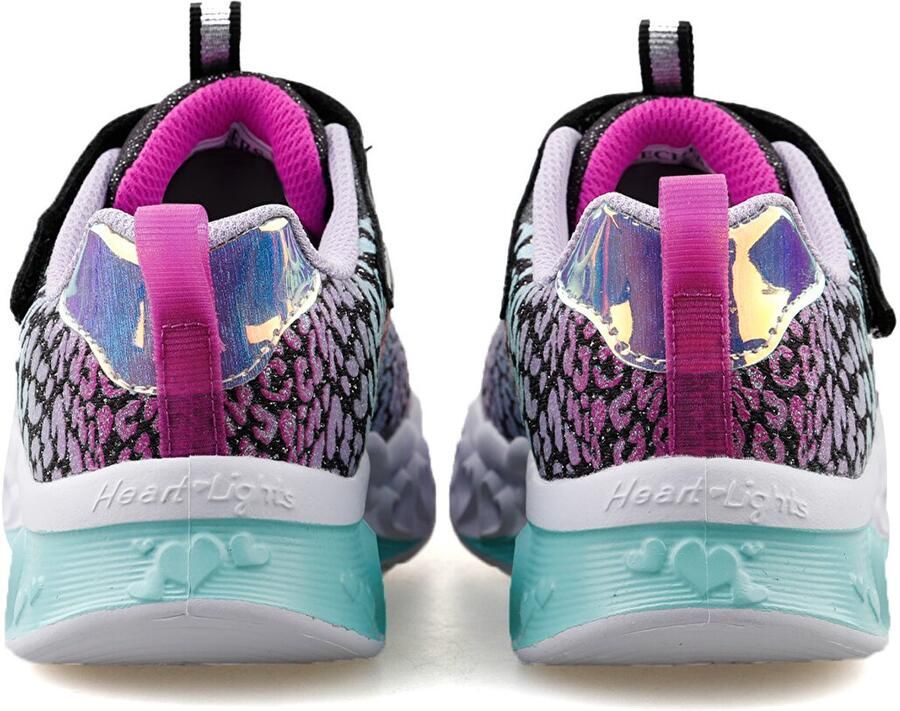 Skechers Kinder Sneaker Flutter Heart Lights 'Loves Wild' Multicolor Unisex