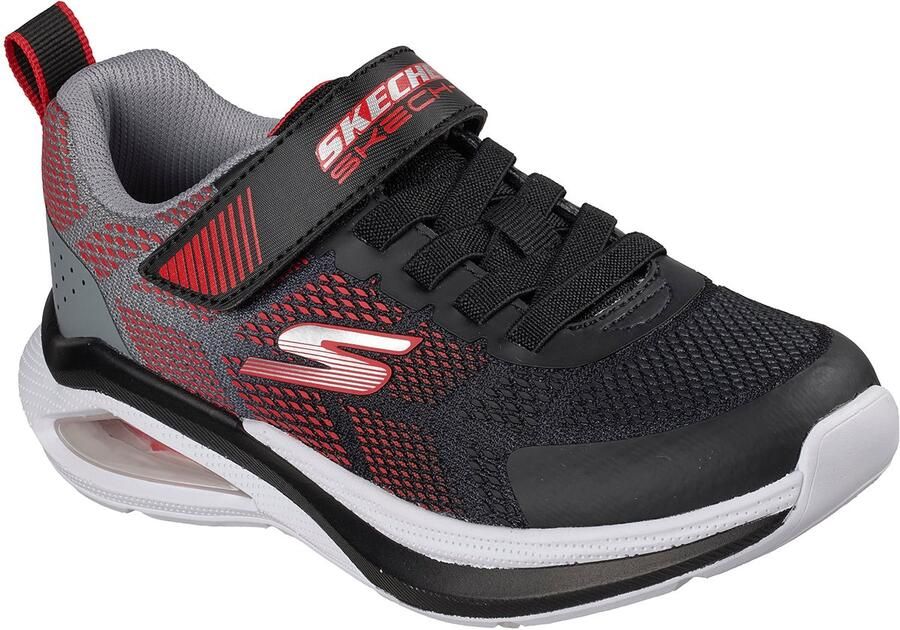 Skechers Kinderen Microspec Max Velocity Sneakers 404110L BKRD Black Red