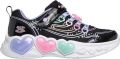 Skechers Kinderschoenen Enchanted Heart Lights - Zwart